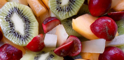 Organic kiwis in season